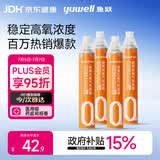 鱼跃氧气瓶便携式孕妇老人吸氧制氧机高反旅游1400ml四瓶装