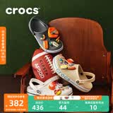 CROCS卡骆驰贝雅卡骆班洞洞鞋轻便耐磨拖鞋一脚蹬休闲鞋|205089 黑色/白色-066（含智必星） 39 (240mm)