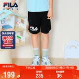 FILA斐乐儿童童装短裤2026年夏季男女童中大童休闲宽松五分裤