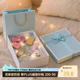 八海鸟礼盒空盒生日礼物情人教师节礼盒结婚伴手礼礼物盒蓝色蝴蝶结大号