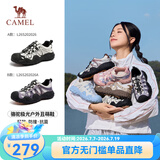 骆驼（CAMEL）极光丑萌鞋登山徒步鞋女2026新款厚底户外休闲鞋 L26S202026A米/紫 38