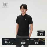 KOLON SPORT/可隆SECO POLO衫  男士户外抗菌防晒UPF50+吸湿速干T恤 LHPT6MTT23-BK 黑色 3XL 190/108B