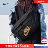 耐克（NIKE） 斜挎包男包女包 2026新款运动包户外旅行包时尚腰包黑色单肩包 011/金标/约52*12*21cm/晒图退5 MISC