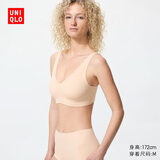 优衣库AIRism无钢圈文胸/舒适/固定罩杯女装轻氧Bra482666 487015 482666/31米色 L
