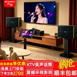 山水PK-10专业商用K歌卡拉OK点歌设备家庭家用ktv影院音响套装大功率演出会议娱乐室影院清吧卡包音箱 【推荐】PK10十喇叭音响+功放+U段话筒+2T