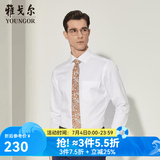 雅戈尔（YOUNGOR）长袖衬衫男DP免烫衬衫纯棉面料抗皱易打理新品 YLDP10171BJA白色 40