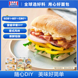 曼可顿 恰巴塔原味80g*2+英式麦芬200g+汉堡胚220g 帕尼尼面包源头直发