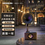 山进（SANGEAN） ChoPin肖邦 复古便携无线蓝牙小音箱家用收音机迷你音响低音炮 黑色 CHOPIN