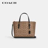 蔻驰（COACH）【品牌直供】女士MOLLIE25中号单肩手提托特包CV965卡其棕色礼物