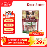SMARTBONES狗零食磨牙棒洁齿骨 鸡肉干缠鸡肉卷棒【中大犬】5支装 125g