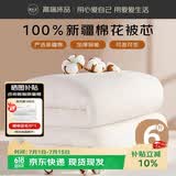 源生活 棉花被子 100%新疆纯棉被 单人春秋被芯垫盖两用被 6斤180*200cm