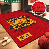 丰亮入户地垫门口脚垫丝圈新中式进户门垫加厚防滑垫子蹭土耐脏可定制