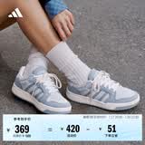 adidas ENTRAP美式校园风运动少年感复古篮球风板鞋男女阿迪达斯   银灰/清澈灰/白色   41