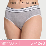 维多利亚的秘密（Victoria's Secret）维密 棉质舒适内裤logo字母腰带中腰包臀女士三角裤