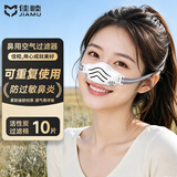 佳睦防花粉鼻子口罩防过敏性鼻炎专用鼻罩头戴式猪鼻子空气过滤器透气防尘防蒿草柳絮睡觉可用可水洗白色