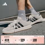 adidas「面包鞋」GRAND COURT BASE 00s休闲低帮板鞋男女阿迪达斯   奇迹矾土棕/黑色/汉玉白   42.5
