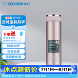 象印（ZO JIRUSHI） 保温杯304不锈钢真空保温保冷杯带滤网泡茶水杯子 JTE46-PX香槟色 460ml