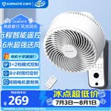 艾美特（AIRMATE）空气循环壁扇壁挂式电风扇家用商用转页扇餐厅宿舍食堂工业工程风扇大风量遥控墙壁风扇 FW23-R7