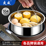 爽威304电饭煲蒸笼不锈钢 家用电饭锅蒸架蒸盘蒸格圆形小孔篦子蒸饭屉 DFG-蒸笼22