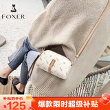 金狐狸（FOXER）女士包包女包大容量单肩斜挎包手机包小包七夕情人节礼物送女友