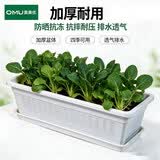 奥美优阳台种菜盆种菜专用箱蔬菜种植箱楼房花箱长花盆家用户外庭院
