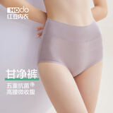 红豆（Hodo）女士高腰内裤抗菌底裆收腹棉质面料纯色女式性感三角裤头4条装 高腰组合二（抑菌款） 4条 L (165)