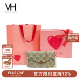 VANESSA HOGAN VH女包山茶花信封包轻奢老花链条小包单肩斜挎包生日礼物送女友