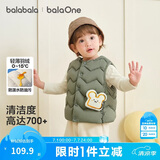 巴拉巴拉宝宝童装羽绒服马甲外穿2025冬装宝宝背心加厚保暖萌209425101201