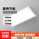 集成吊顶led灯300x300x600铝扣板厨房卫生间灯30x60嵌入式平板灯 【高亮节能】300X600/48W