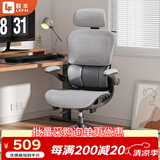 联丰（LIANFENG）E-80人体工学椅久坐舒适办公椅三区撑腰电脑椅镂空透气可躺电竞椅