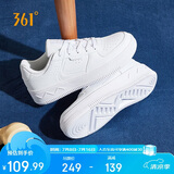 361°运动女鞋春夏季复古厚底增高耐磨小白鞋休闲板鞋682116601F-7