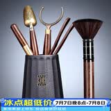 唐丰 茶道六君子茶具套装家用茶道配件陶瓷功夫茶勺茶夹茶针茶盘摆件 天福茶道六君子