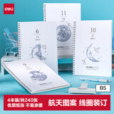 得力（deli）B5/60张线圈本螺旋本笔记本子学生练习本4本装LB560(问苍穹9)