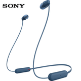 索尼（SONY）WI-C100 无线蓝牙立体声耳机 IPX4防水防汗运动入耳式手机耳麦 长续航颈挂式通话礼物送男女友学生 蓝色