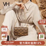 VANESSA HOGAN VH女包山茶花信封包轻奢老花链条小包单肩斜挎包生日礼物送女友