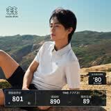 KOLON SPORT/可隆SECO POLO衫  男士户外抗菌防晒UPF50+吸湿速干T恤 LHPT6MTT23-LG 浅灰 3XL 190/108B
