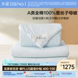 水星家纺蚕丝被100%蚕丝子母被子冬被冬季加厚被芯约10.2斤220cm×240cm