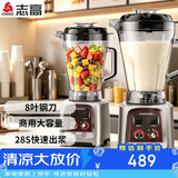 志高（CHIGO）豆浆机早餐店用食堂用磨浆机大容量破壁机现磨免滤全自动豆浆机 8L LN-198无过滤（非加热）