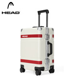 海德（HEAD）行李箱男铝框拉杆箱女28英寸密码箱旅行箱子 白红色28英寸