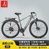 凤凰（Phoenix）【599】ebike助力车锂电池助力电动自行车电动车长续航电瓶车单车 599灰色-7速辐条轮-5档力矩传感48V 15AH助力续航60-75公里