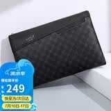 高尔夫（GOLF）男士手包休闲印花多卡位拉链信封包手拿包手抓包生日礼物送男友