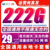 中国广电29元流量卡全国通用移动网络手机卡电话卡上网卡大王卡非19长期无限永久终身 仅发广东广西江西湖北湖南浙江重庆吉林山东四川上海