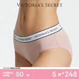 维多利亚的秘密（Victoria's Secret）维密 棉质舒适内裤logo字母腰带中腰包臀女士三角裤