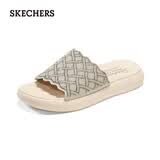 斯凯奇（Skechers）拖鞋夏季女士休闲轻便人字拖时尚网面透气一脚蹬