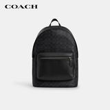 蔻驰（COACH）【品牌直供】男士WEST大号双肩商务休闲包CV925黑色通勤出游礼物
