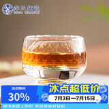 苏氏陶瓷水晶玻璃主人杯绿松石磨切杯品茗杯个人专用茶杯
