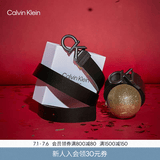 Calvin KleinJeans男士商务绅士风休闲双面用ck字母金属扣腰带皮带节日礼物 001-黑/棕 90cm