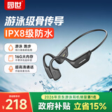 园世X27 骨传导游泳耳机 不入耳开放式运动蓝牙耳机 蓝牙6.0 IPX8防水 16G内存MP3 跑步骑行健身
