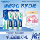 云南白药经典系列牙膏套装 护龈祛渍洁齿 亮白清新口气冬青香型165g*3