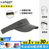 HALO HEADBAND美国HALO空顶帽跑步帽专业马拉松导汗排汗户外吸汗遮阳运动防晒帽 后粘可调-灰色【防晒UV50+】